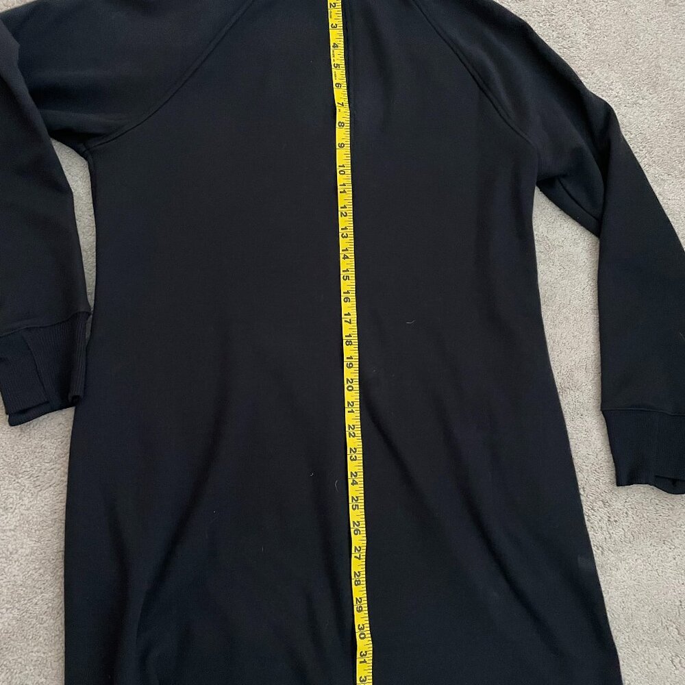 Athleta Cozy Karma Women's Long Sleeve Asymmetrical Zip Sweatshirt Dress